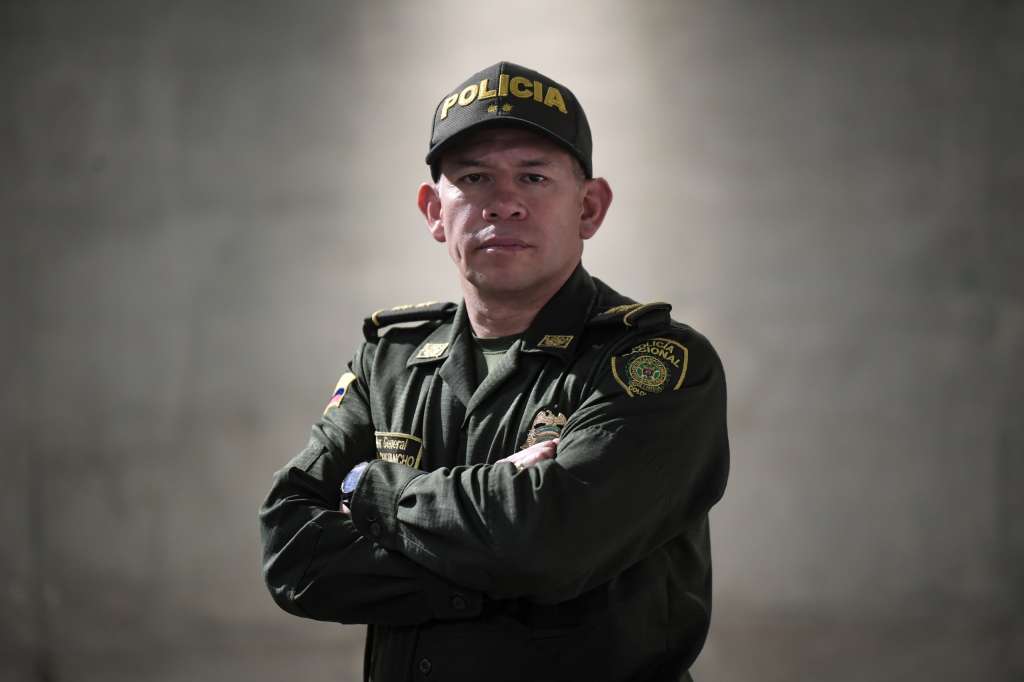 General Giovanni Cristancho Zambrano, comandante de la Policía Metropolitana de Bogotá.