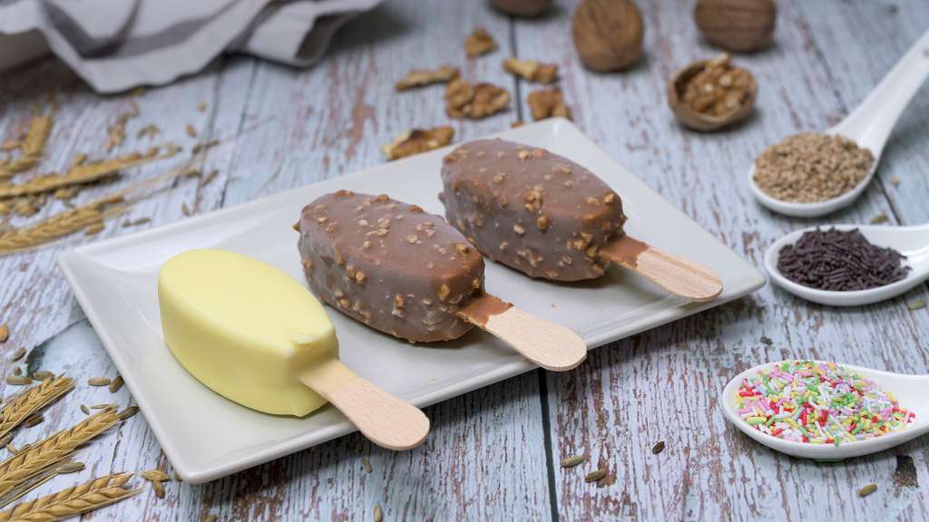 “Magnum” de mango y coco