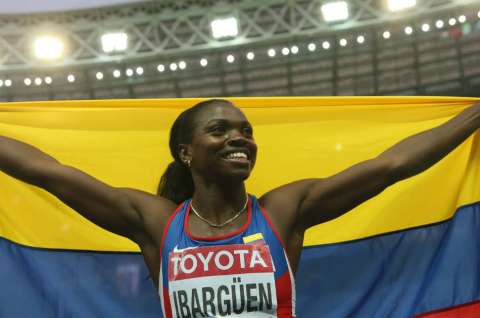 Caterine Ibargüen ganó en la Liga de Diamante