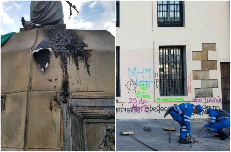 Alrededor de $150 millones costaría la recuperación de la Plaza de Bolívar, tras las marchas