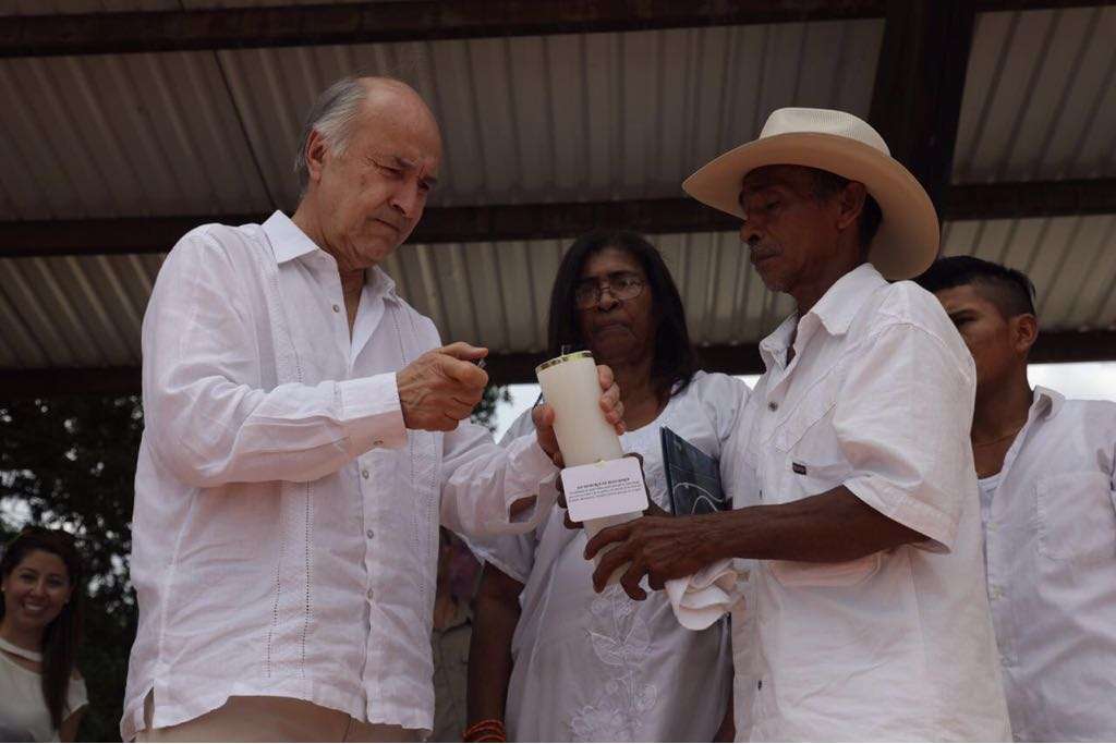 El ministro de Justicia, Enrique Gil Botero, pidió excusas públicas por la masacre de El Limón perpetrada en 2002. / Tomada de Twitter @MinJusticiaColombia