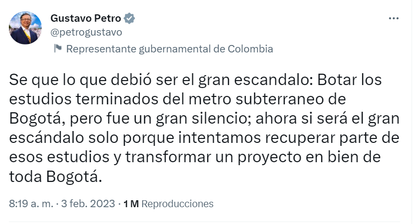 Gustavo Petro Twitter 3