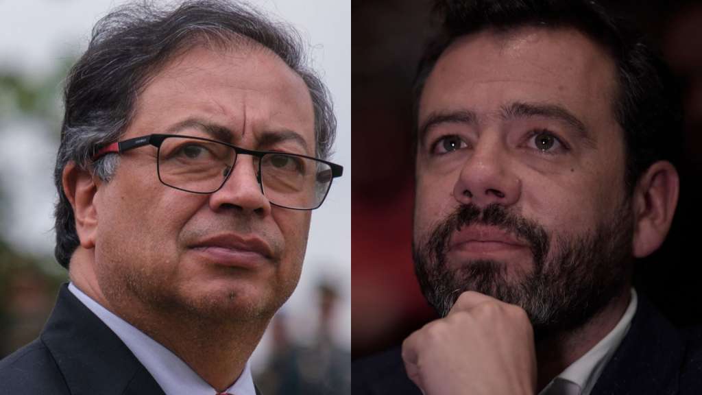 Presidente Gustavo Petro y alcalde de Bogotá, Carlos Fernando Galán.