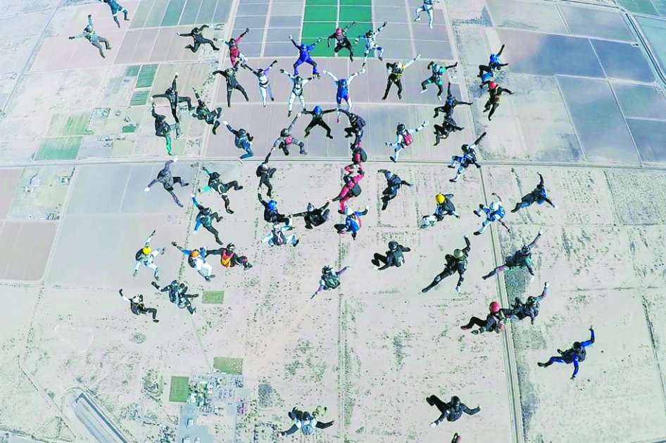 Impresionante imagen de la marca mundial en Arizona. / Fotos: Gustavo Cabana y Javier Ortíz