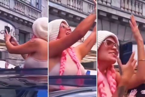 Sin palabras, así quedó un fanático cuando Karol G se le llevó el teléfono