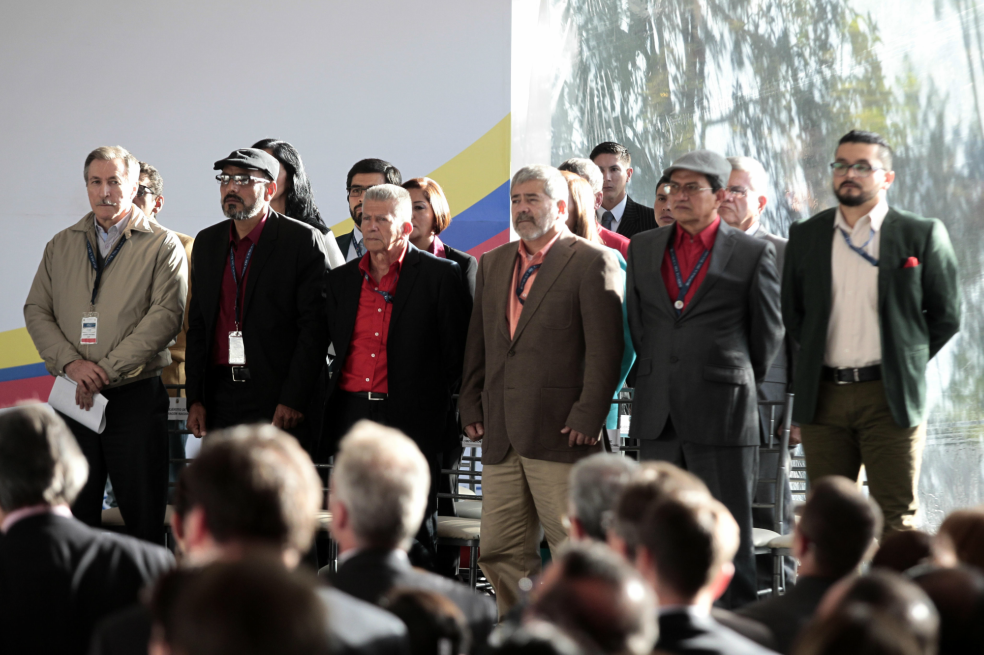 El Eln instauró con el Gobierno la mesa de diálogos de paz en febrero de este año en Ecuador. / EFE