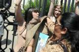 Activistas manifestaron en topless en Túnez