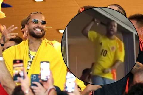 La pelea de Maluma con hinchas argentinos en la final de la Copa América: video