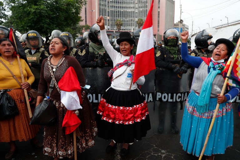 Las manifestaciones en Perú no dan tregua