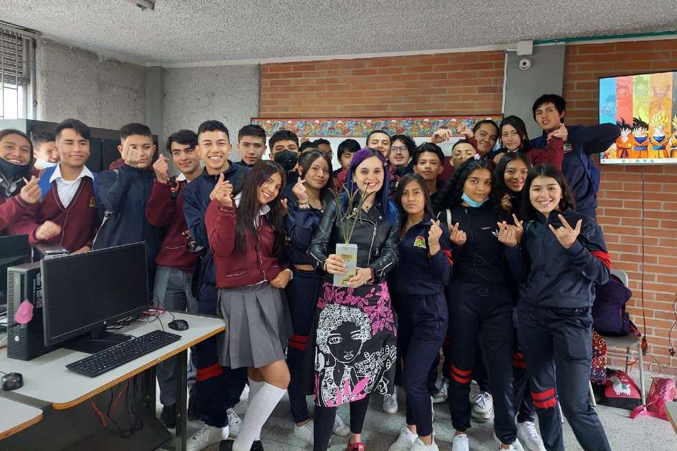 Sindey Bernal lleva trabajando 13 años en los colegios públicos de Bogotá.