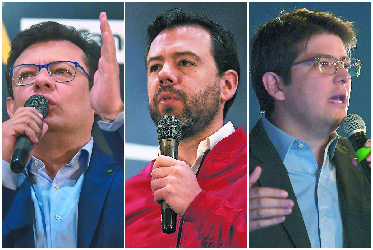 Hollman Morris (Colombia Humana - Unión Patriótica - Mais) | Carlos Fernando Galán (Bogotá para la gente) | Miguel Uribe Turbay (Avancemos - Partido Liberal - Centro Democrático - Partido MIRA - Colombia Justa Libres - Partido Conservador) / Mauricio Alvarado - El Espectador.