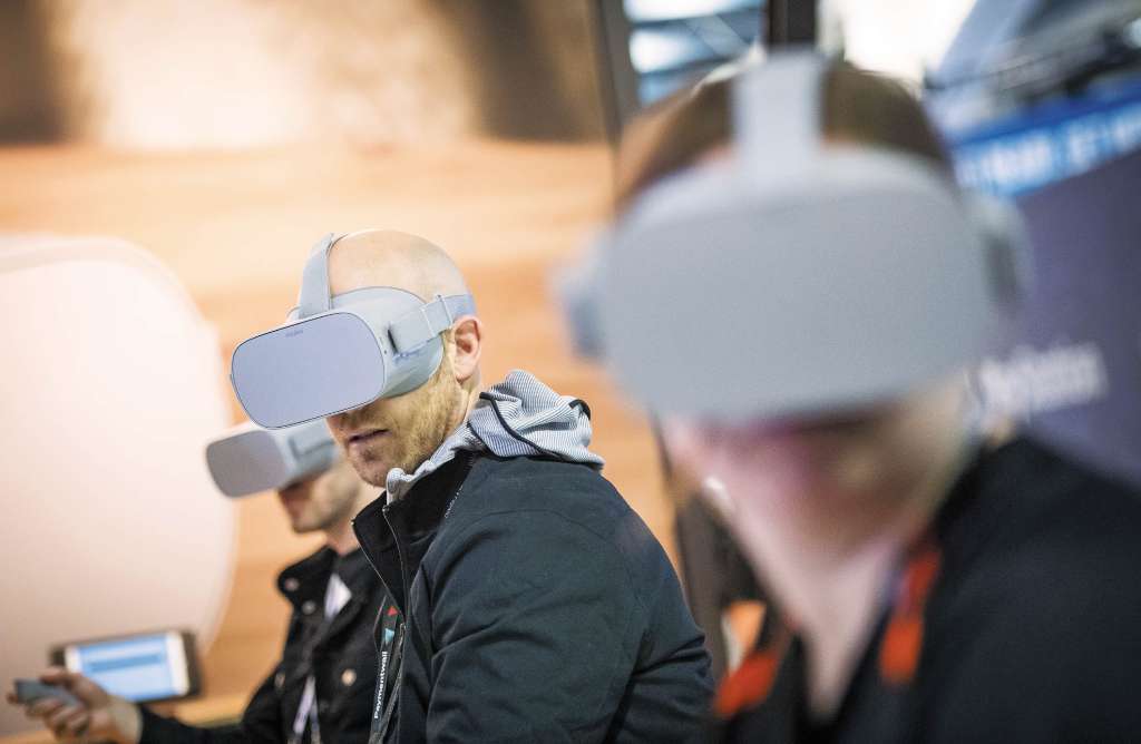 Las Oculus Go son las herramientas de realidad virtual que creó Facebook. / Bloomberg.