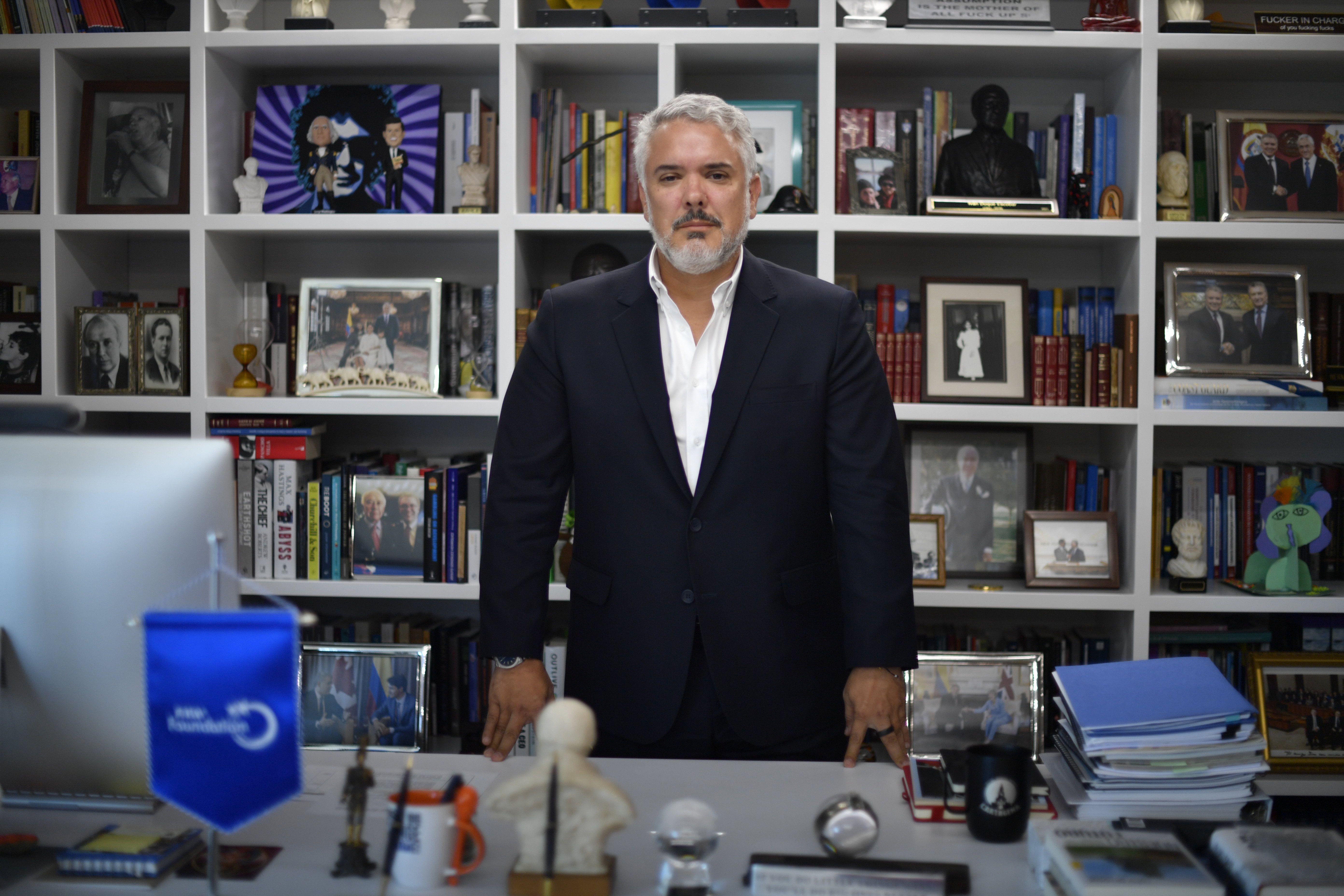Expresidente de Colombia durante entrevista