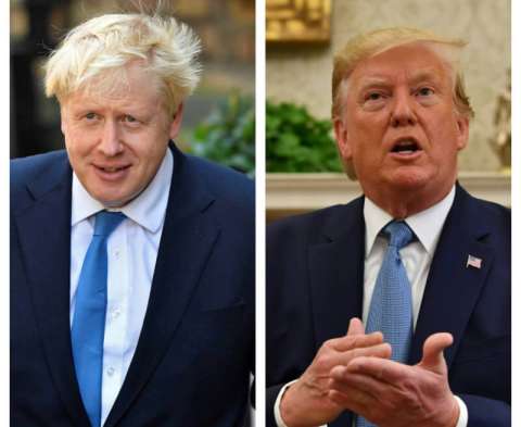 Donald Trump y Boris Johnson, ¿mejores amigos?