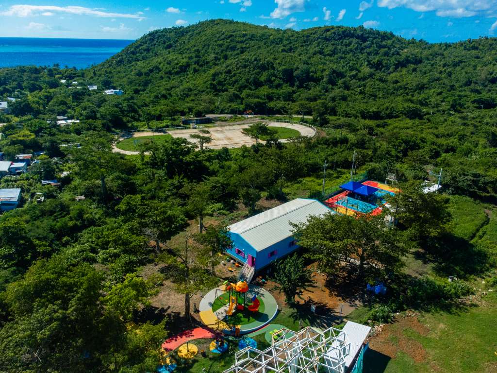 Centro Comunitario de Casa Baja y Aguamansa, Providencia, en septiembre de 2023.