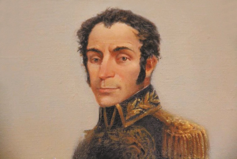 Retrato de un Simón Bolívar joven elaborado por el maestro Juan Cárdenas a partir de su investigación histórica. / Juan Cárdenas