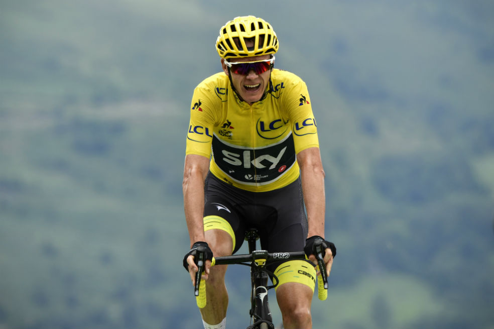 Froome perdió el liderato del Tour de Francia.  / AFP