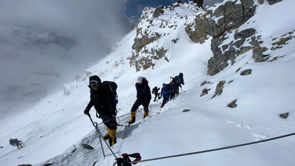 La Expedición Andina en la subida al Aconcagua.