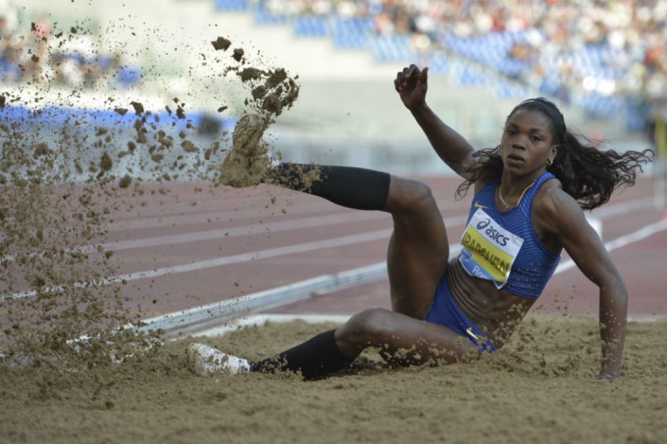 Caterine Ibargüen ganó en el salto triple en Roma. Foto: AFP