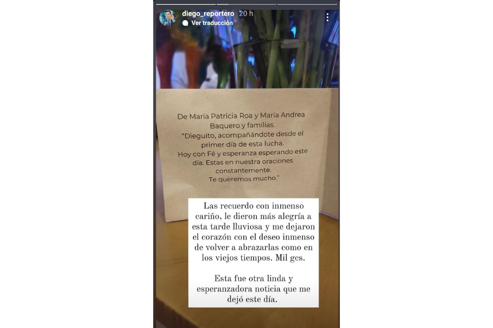 “Otra esperanzadora noticia”: Diego Guauque vive sorpresivo y emotivo momento