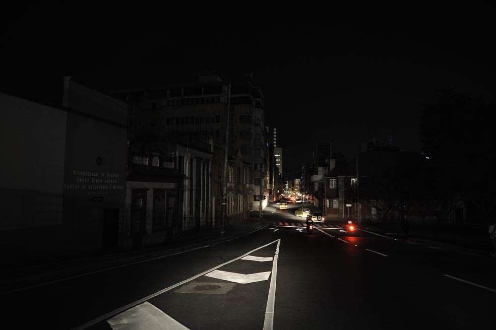 Apagón en el centro de Bogotá, Colombia. / Oscar Pérez-El Espectador