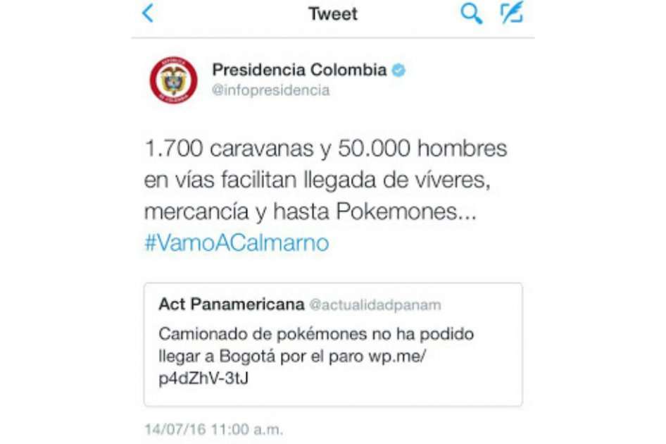 El trino fue publicado a las 11:00 a.m. de este jueves. El post duró 15 minutos.