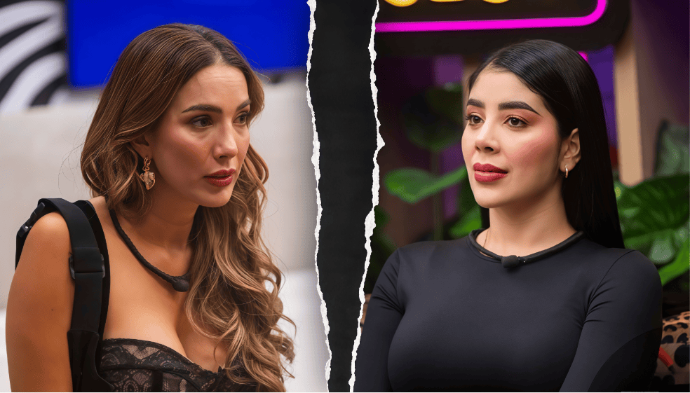 Violeta Bergonzi y Mariana Zapata en 'La casa de los famosos Colombia 3'.