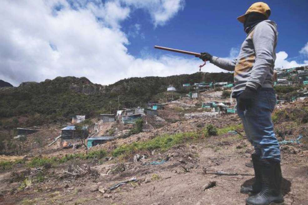 En Ciudad Bolívar hay 40 polígonos de monitoreo conformados por 638 hectáreas, espacio en el que hay 12.261 ocupaciones. Imagen de referencia.