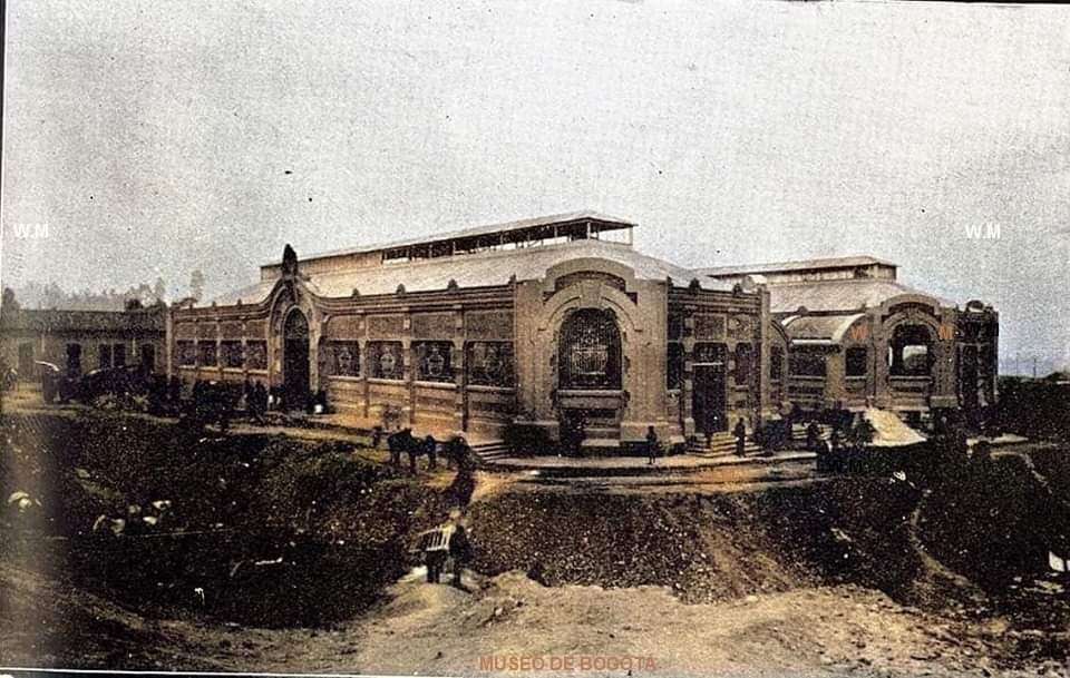 Plaza de mercado de Las Cruces en 1927