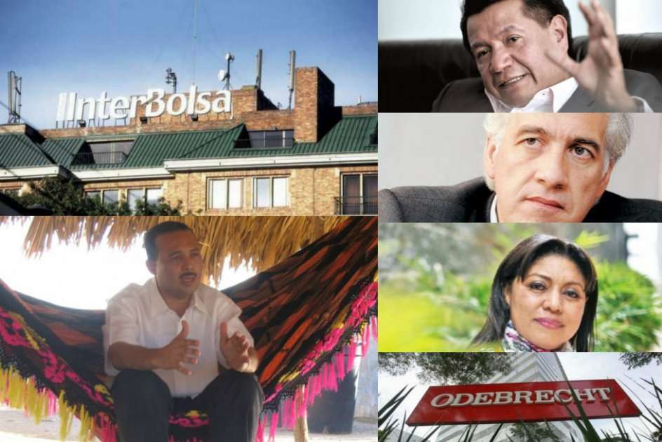 A la izquierda, el gobernador de La Guajira, Wilmer González; Jorge Armando Otálora arriba, Samuel Moreno y Oneida Pinto. / Foto: Archivo