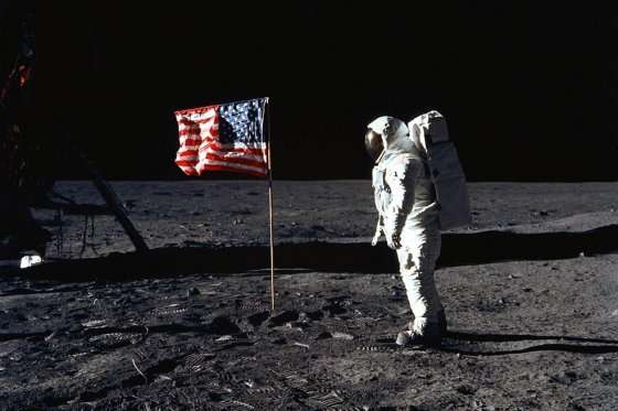 Imagen del 20 de julio de 1969 que muestra al astronauta Edwin ‘Buzz’ Aldrin sobre suelo lunar. / Nasa