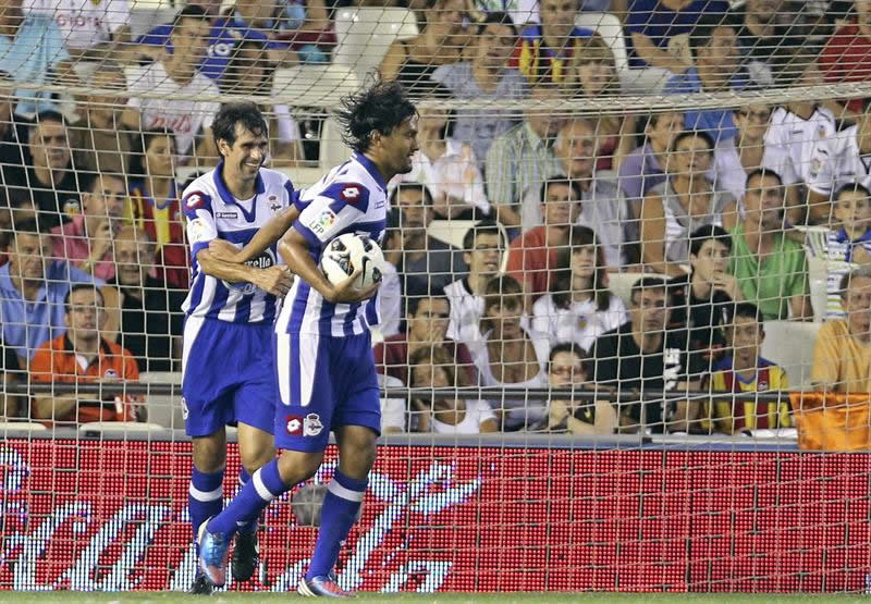 Abel Aguilar anotó dos goles con el Deportivo La Coruña - EFE