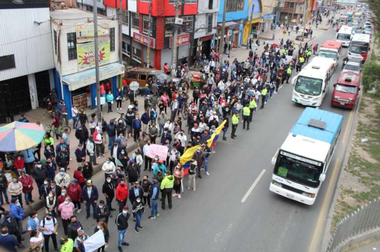 Hasta el momento, el alcalde Saldarriaga no se ha pronunciado frente a las protestas de este lunes.