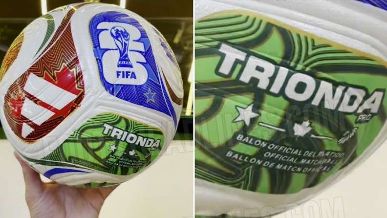 Este sería el nuevo balón del Mundial de Norteamérica 2026. El 'Trionda' de Adidas representa la unión de Estados Unidos, México y Canadá.