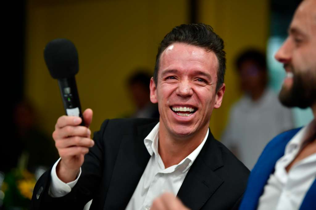 Ciclista que recibe el premio Vida y Obra del Deportista del Año 2024 en su año de retiro durante la Ceremonia del Deportista del Año 2024