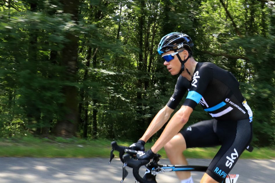 Chris Froome líder del equipo SKY. Foto: AFP