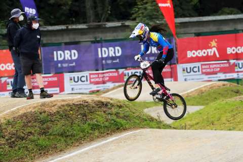 Mariana Pajón ganó en Bogotá en la Copa Mundo de BMX
