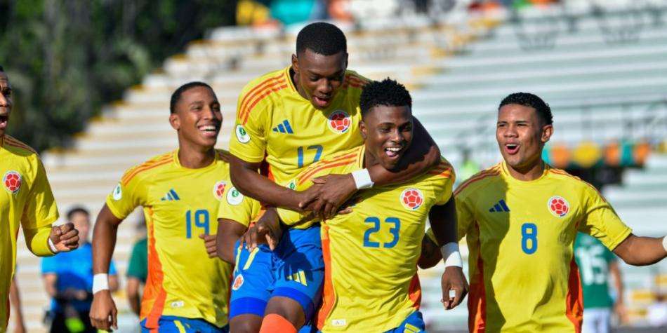 La selección de Colombia, en el pasado Sudamericano Sub-20.