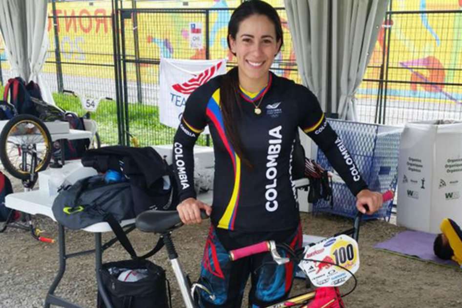 Mariana Pajón lidera la selección colombiana de BMX. Foto: FCC