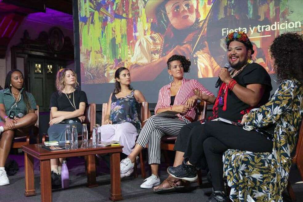 Encuentro sobre inclusión, equidad y diversidad de género en la industria de la música colombiana, en el marco del programa The Selector Pro del British Council en Medellín. / Luis Bernardo Cano - Handout Agencia Anadolu