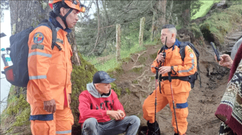 Así encontraron a joven que se extravió por más de 24 horas en el Valle del Cocora