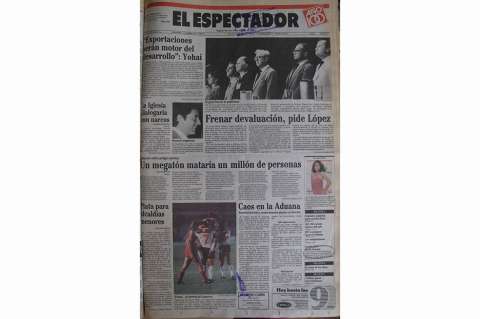 Estas eran las noticias del 24 de octubre de 1986