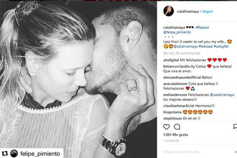 Así fue el matrimonio de Catalina Maya y Felipe Pimiento
