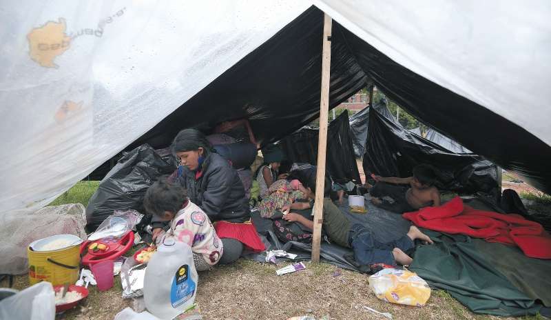 Comunidad Embera - Desplazados - Parque Tercer Milenio