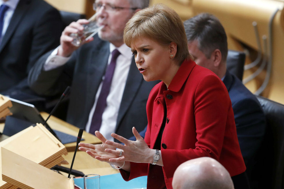 Nicola Sturgeon, jefa del gobierno regional escocés. /Foto: AFP