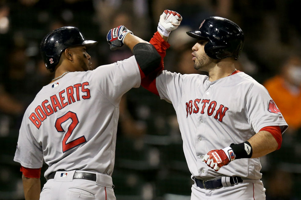 Los Medias Rojas de Boston tienen el mejor récord de la temporada en las Grandes Ligas. / AFP