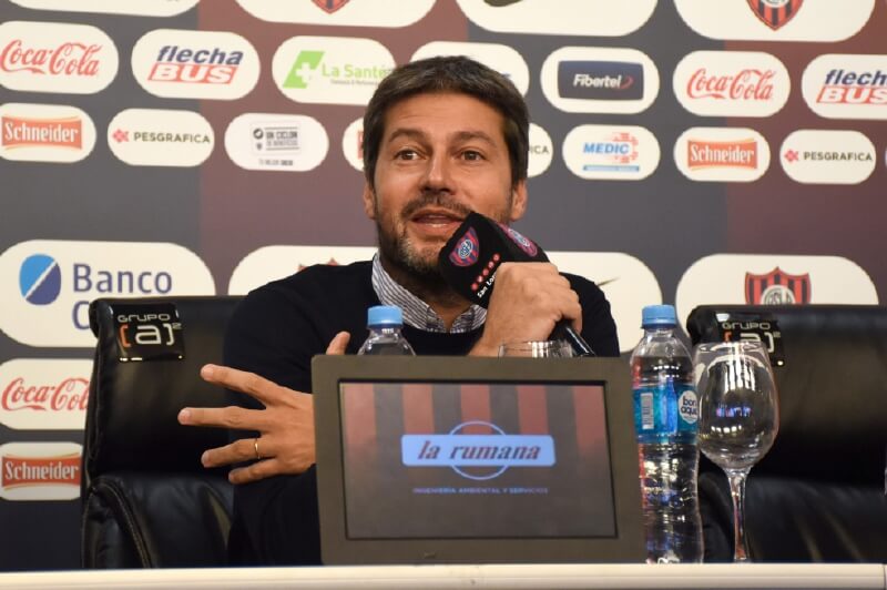 Matías Lammens, de 40 años, fue presidente de San Lorenzo de Almagro entre 2012 y 2019. / Getty Images