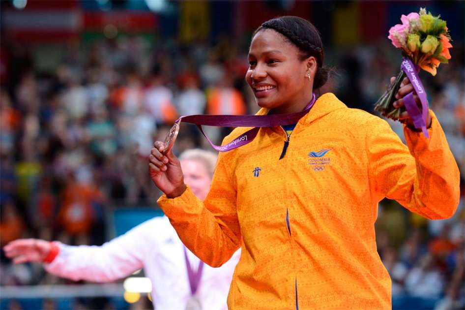 La nueva medallista de Colombia, Yuri Alvear / AFP