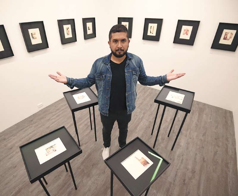 Manuel Calderón centra su investigación en el dibujo como herramienta de reflexión y pensamiento. / Mauricio Alvarado