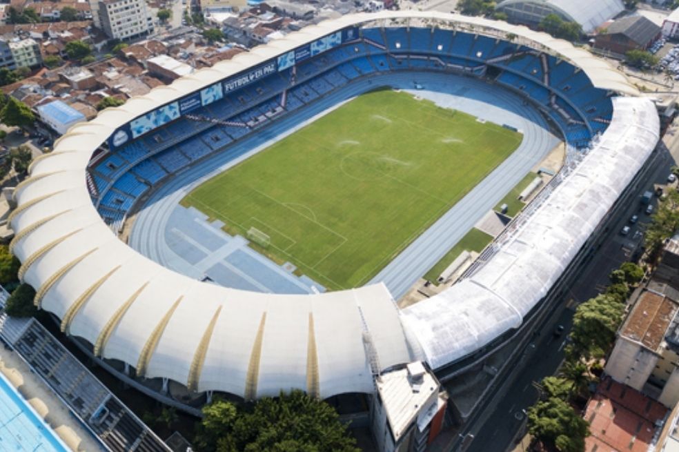 El estadio Pascual Guerrero, uno de los principales escenarios de los Juegos Panamericanos juveniles.